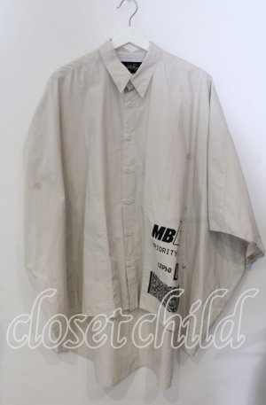 画像: MILKBOY / POSTマントシャツ  アイボリー O-25-11-28-065-MB-BL-OW-ZT1130R