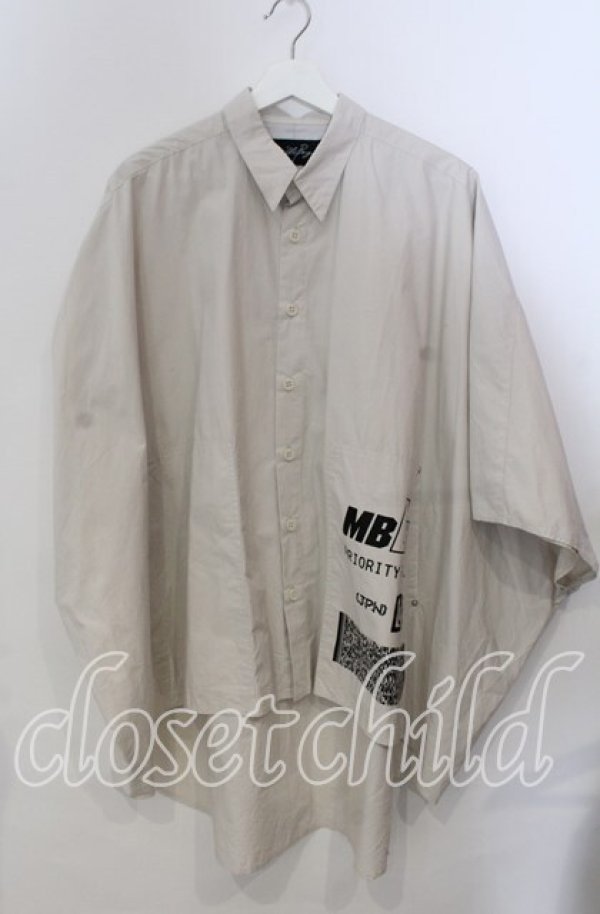 画像1: MILKBOY / POSTマントシャツ  アイボリー O-25-11-28-065-MB-BL-OW-ZT1130R (1)