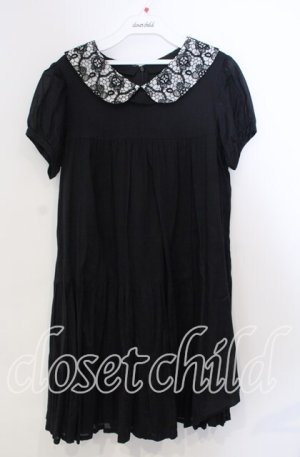 画像: Jane Marple / レースカラーのコットンワンピース M クロ O-25-11-28-067-JM-OP-OW-ZT1130R