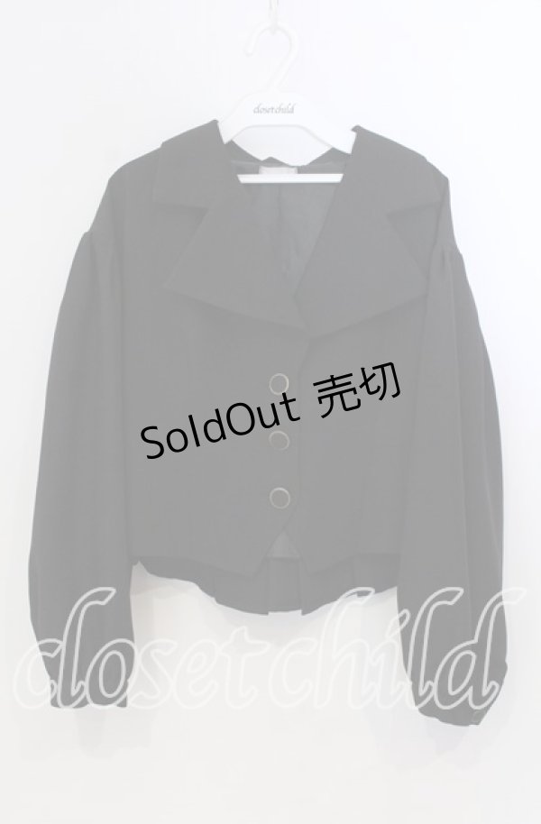 画像1: axes femme POETIQUE / ビットバックデザインジャケット M クロ O-25-11-28-071-AX-JA-OW-OS (1)