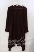 画像1: axes femme / 後ろレースアップトッパーカーディガン M ワイン O-25-11-28-078-AX-TO-OW-OS (1)