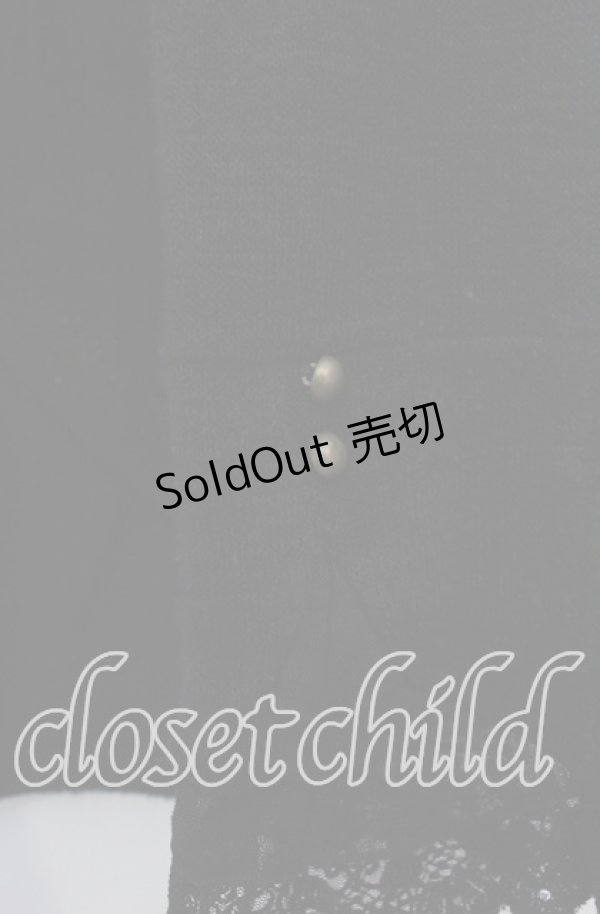 画像2: axes femme / ボタン配色カーディガン M クロ O-25-11-28-080-AX-TO-OW-OS (2)