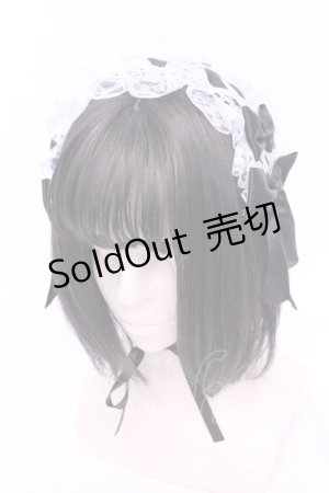 画像: LOLITAその他 / レースアップヘッドドレス  クロ×シロ O-25-11-28-1049-LO-AC-OW-OS