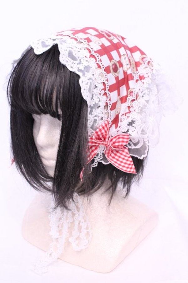 画像1: Royal Princess Alice / 子猫のパティスリー・たまコラボ　バブーシュカ  アカ O-25-11-28-1050-LO-AC-IG-OS (1)