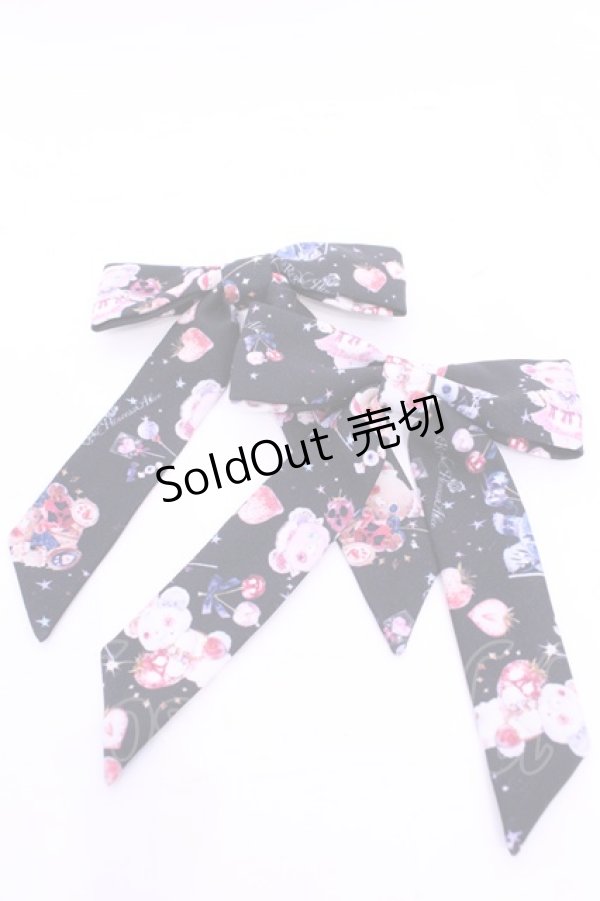 画像1: Royal Princess Alice / Skull Psycho bearsヘアクリップセット  クロ O-25-11-28-1066-LO-AC-IG-OS (1)