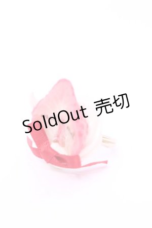 画像: MERCI MEL / 苺ホイップリング  オフ×アカ O-25-11-28-1077-LO-AC-IG-OS