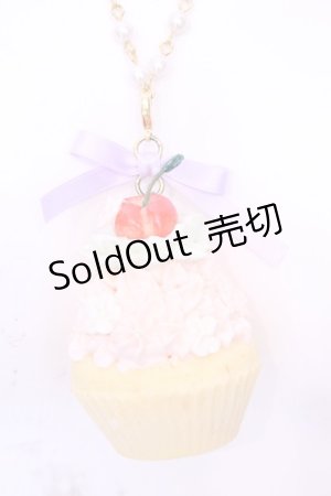 画像: MERCI MEL / さくらんぼのパステルカップケーキ ネックレス  マルチ O-25-11-28-1081-LO-AC-IG-OS