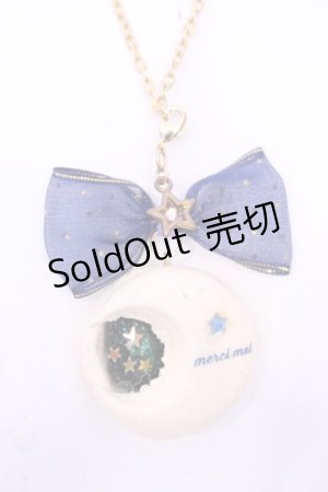 画像: MERCI MEL / ムーンナイトマカロンネックレス  ネイビー×イエロー O-25-11-28-1082-LO-AC-IG-OS