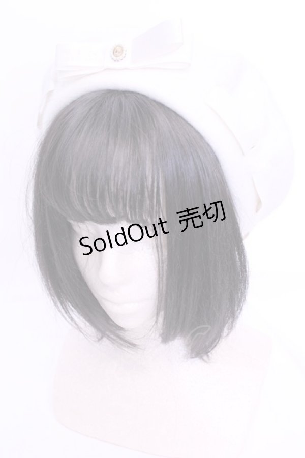 画像1: m petit by misako / AM*NIカメオベレー  オフ O-25-11-28-1089-LO-AC-IG-OS (1)