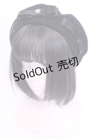 画像: m petit by misako / AM*NIカメオベレー  クロ O-25-11-28-1090-LO-AC-IG-OS