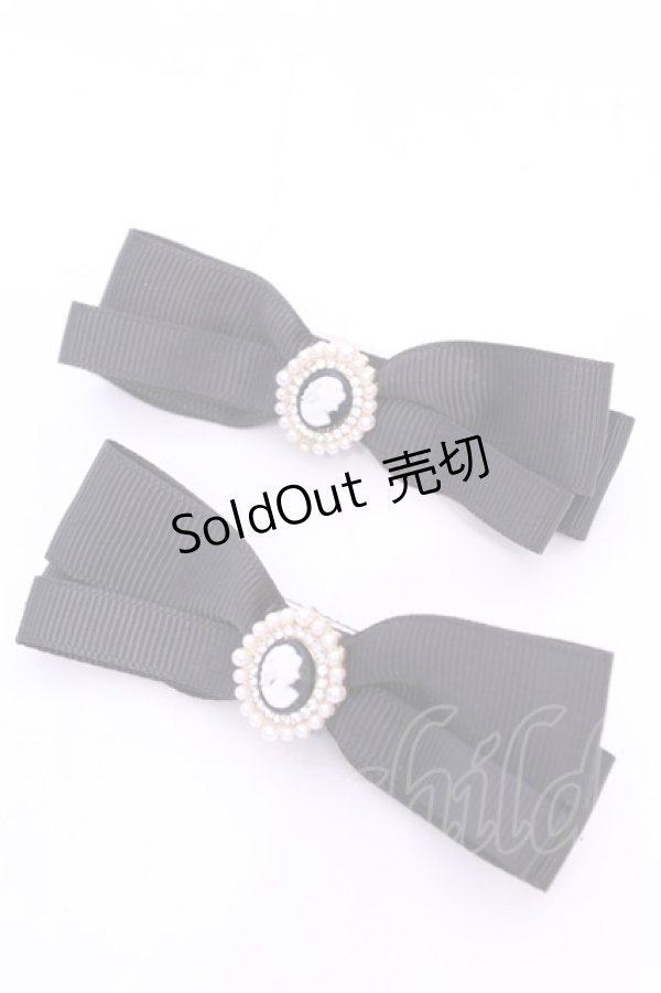 画像1: m petit by misako / AM2Pクリップ  クロ O-25-11-28-1011-LO-AC-OW-OS (1)