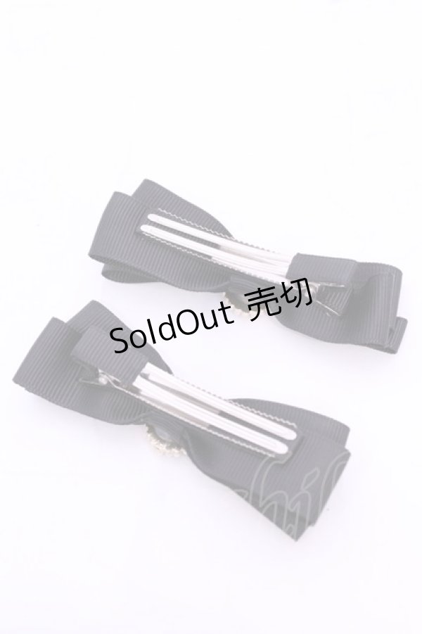 画像2: m petit by misako / AM2Pクリップ  クロ O-25-11-28-1011-LO-AC-OW-OS (2)