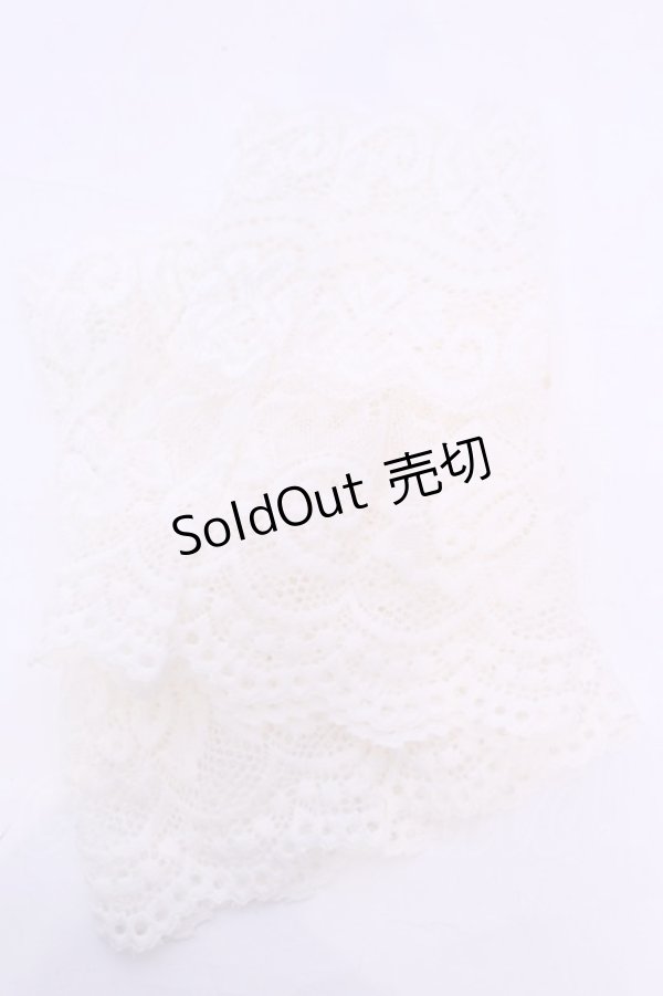 画像2: m petit by misako / AOショートアームカバー  アイボリー O-25-11-28-1014-LO-ZA-OW-OS (2)