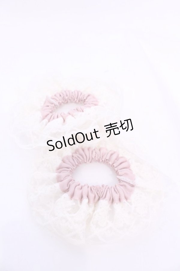 画像2: m petit by misako / AMレース2Pシュシュ  オフシロ O-25-11-28-1016-LO-ZA-OW-OS (2)