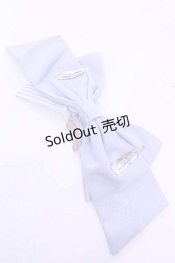 画像2: Amavel / Diner Girl スリーピンリボン  サックス O-25-11-28-1002-CA-AC-OW-OS (2)