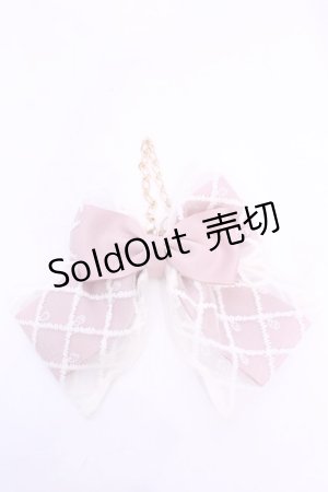画像: m petit by misako / レースリボンバッグチャーム  ピンク O-25-11-28-1018-LO-ZA-OW-OS