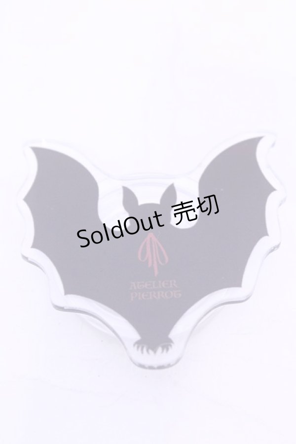 画像1: ATELIER PIERROT / スマホグリップ  コウモリ O-25-11-28-1003-EL-ZA-IG-OS (1)