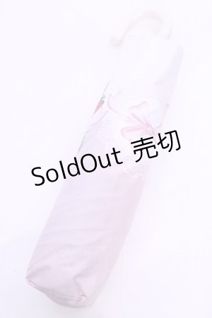 画像: m petit by misako / 折り畳み傘  ピンク（イチゴ＆レース柄） O-25-11-28-1024-LO-ZA-OW-OS