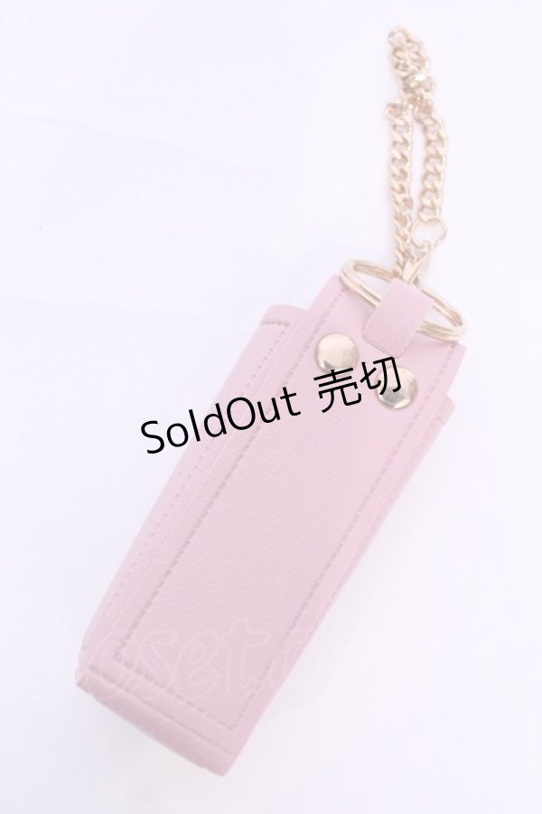 画像2: m petit by misako / リップケースチャーム  ピンク O-25-11-28-1028-LO-ZA-OW-OS (2)