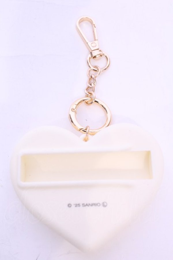 画像2: m petit by misako / リップケースチャーム  アイボリー O-25-11-28-1032-LO-ZA-OW-OS (2)