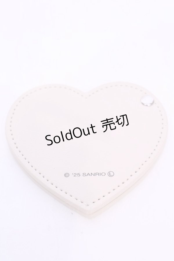 画像2: m petit by misako / AM*ハートガタミラー  アイボリー O-25-11-28-1033-LO-ZA-OW-OS (2)