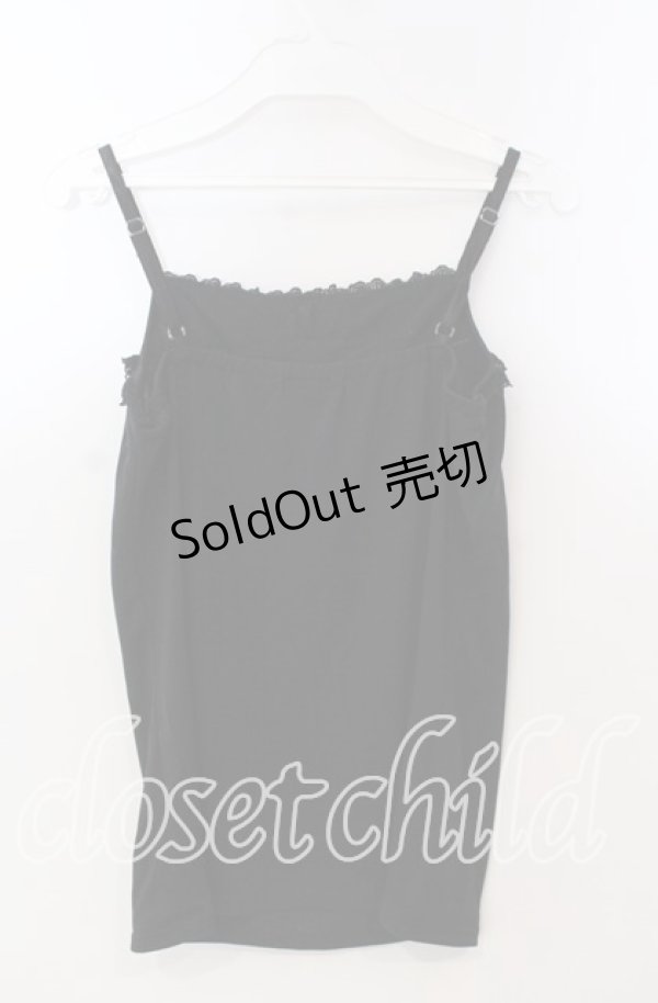 画像2: axes femme / ストーン使いキャミソール M クロ O-25-11-28-089-AX-TO-OW-OS (2)