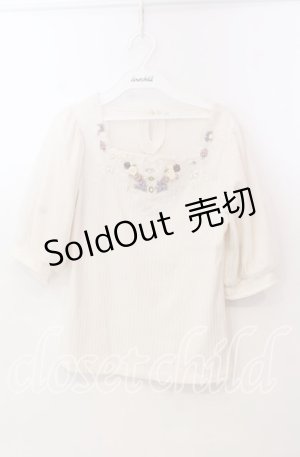 画像: axes femme / ローズガーデンプルオーバー M キナリ O-25-11-28-097-AX-TO-OW-OS