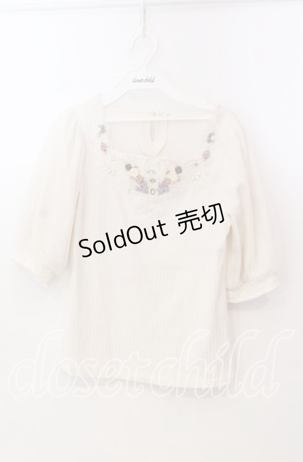 画像1: axes femme / ローズガーデンプルオーバー M キナリ O-25-11-28-097-AX-TO-OW-OS (1)