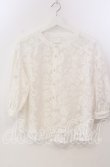 画像1: axes femme / 総レースボリューム袖ブラウス M シロ O-25-11-28-099-AX-BL-OW-OS (1)