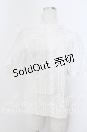 画像: Victorian maiden / コットンレースフリルブラウス  シロ O-25-11-28-019-CL-BL-IG-OS