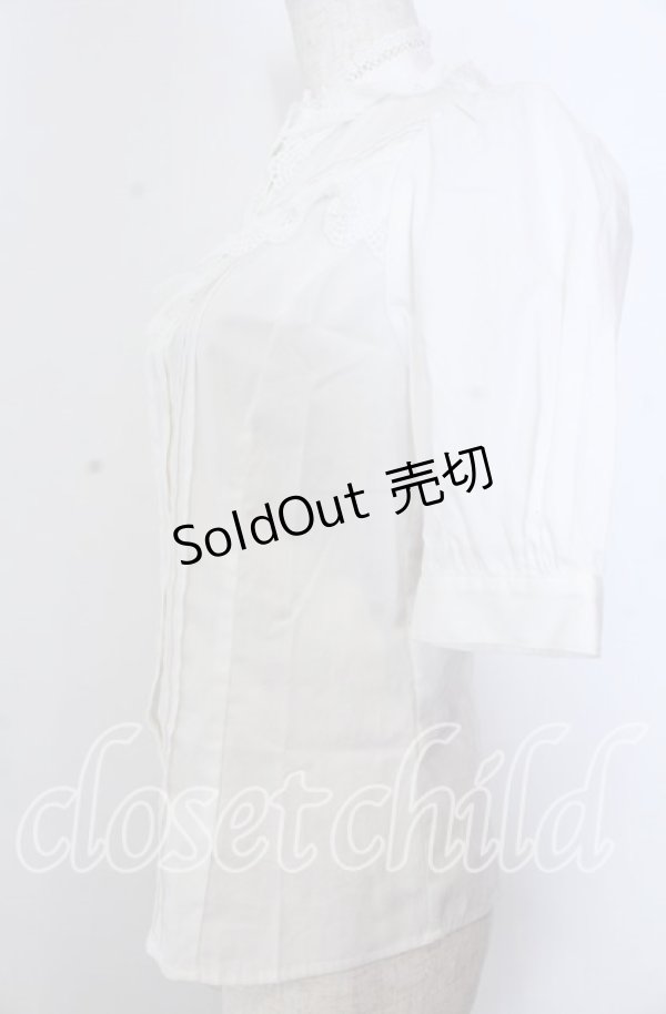 画像2: Victorian maiden / コットンレースフリルブラウス  シロ O-25-11-28-019-CL-BL-IG-OS (2)