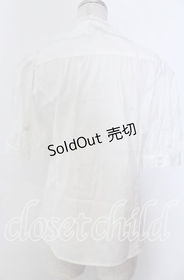 画像3: Victorian maiden / コットンレースフリルブラウス  シロ O-25-11-28-019-CL-BL-IG-OS (3)