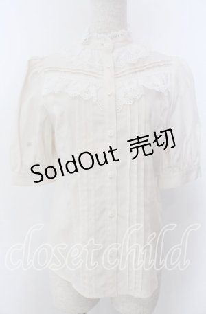 画像: Victorian maiden / コットンレースフリルブラウス  アイボリー O-25-11-28-020-CL-BL-IG-OS