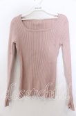 画像1: 【SALE】F&A / バックリボンUネックリブニットプルオーバー  ピンク O-25-11-28-021-LO-TO-IG-ZT502 (1)