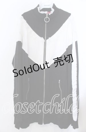 画像: 【SALE】Jamie エーエヌケー / 配色パーカー  クロ×シロ O-25-11-28-023-LO-TO-IG-ZT479