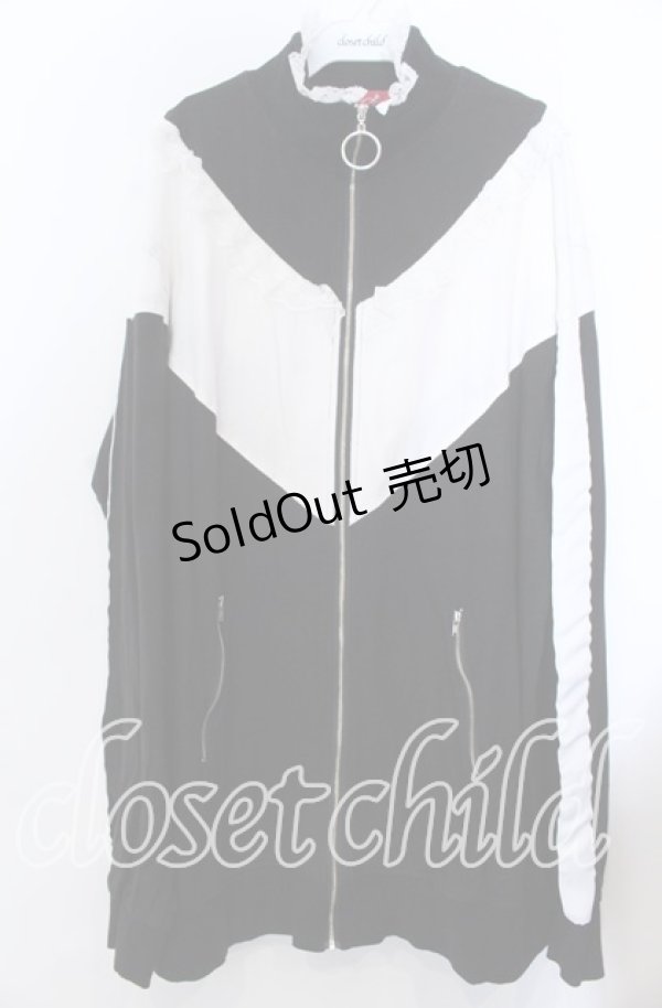 画像1: 【SALE】Jamie エーエヌケー / 配色パーカー  クロ×シロ O-25-11-28-023-LO-TO-IG-ZT479 (1)