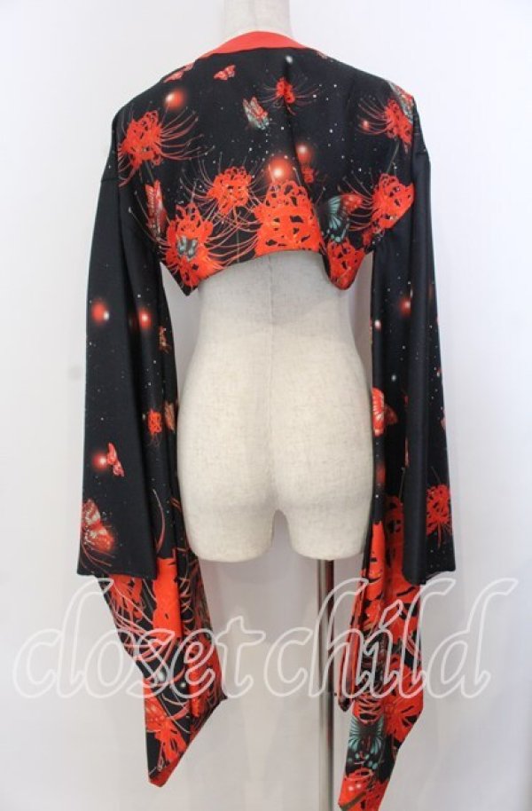 画像3: Royal Princess Alice / 悪鬼彼岸花振袖ジャケット  アカ×クロ O-25-11-28-025-LO-JA-IG-OS (3)