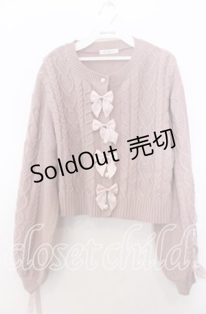 画像: Liliy Merry / ニットカーディガン  ピンク O-25-11-28-027-LO-TO-IG-ZT502