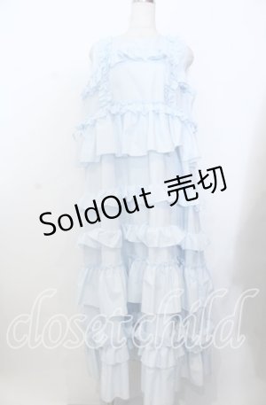 画像: merry jenny / フリルティアードワンピース F アイスブルー O-25-11-28-028-LO-OP-YM-ZT352