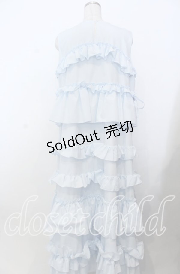 画像3: merry jenny / フリルティアードワンピース F アイスブルー O-25-11-28-028-LO-OP-YM-ZT352 (3)
