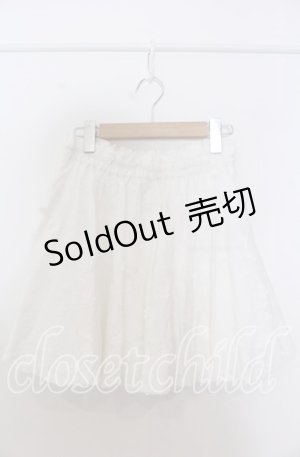 画像: merry jenny / flowerバルーンミニスカート F ホワイト O-25-11-28-031-LO-SK-YM-ZT477