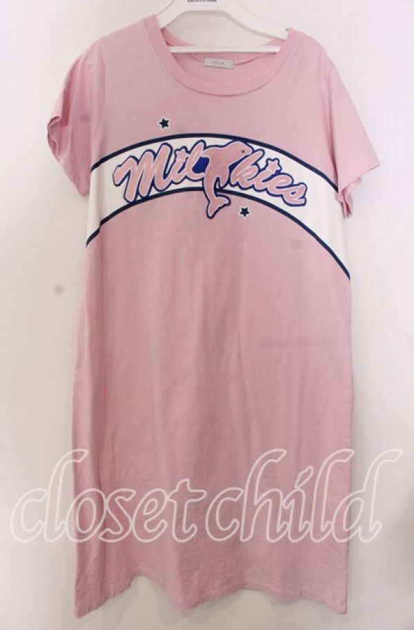 画像1: MILK / ドルフィンチームワンピ  ピンク O-25-11-28-032-ML-OP-YM-ZT1130U (1)