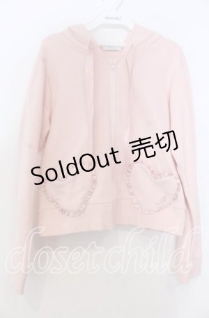 画像: MILK / ハートフリルパーカー  ピンク O-25-11-28-033-ML-TO-YM-OS
