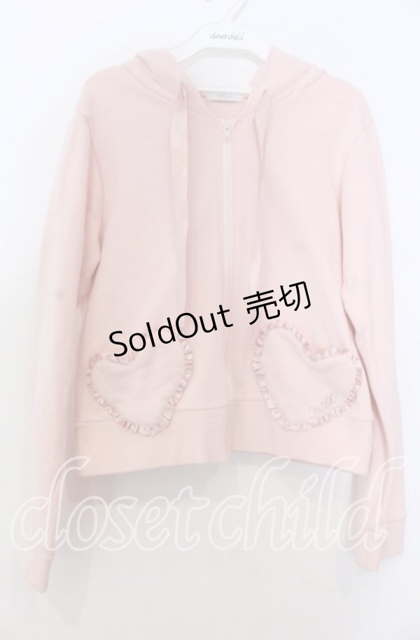 画像1: MILK / ハートフリルパーカー  ピンク O-25-11-28-033-ML-TO-YM-OS (1)