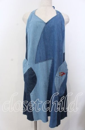 画像: HYSTERIC GLAMOUR / パッチワークデニムシャツワンピース M インディゴ O-25-11-28-035-PU-OP-YM-ZT478