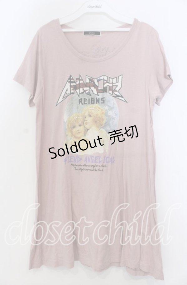 画像1: 【SALE】jouetie / 天使プリントカットワンピース  ピンク O-25-11-28-037-EL-TO-IG-ZT476 (1)