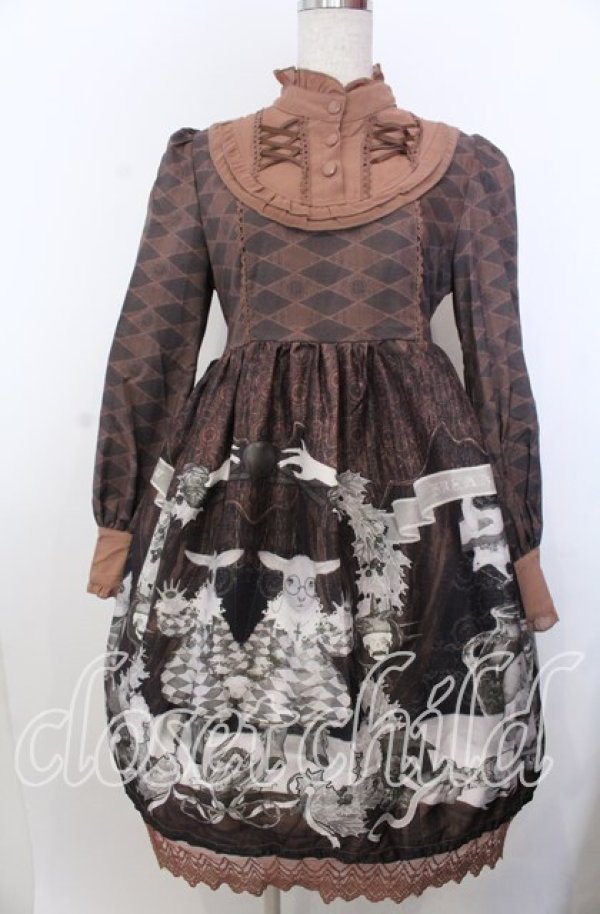 画像1: 【SALE】梦梦の工作室（海外ロリィタ） / ヤギさんワンピース Ｓ ブラウン O-25-11-28-039-LO-OP-IG-ZT355 (1)
