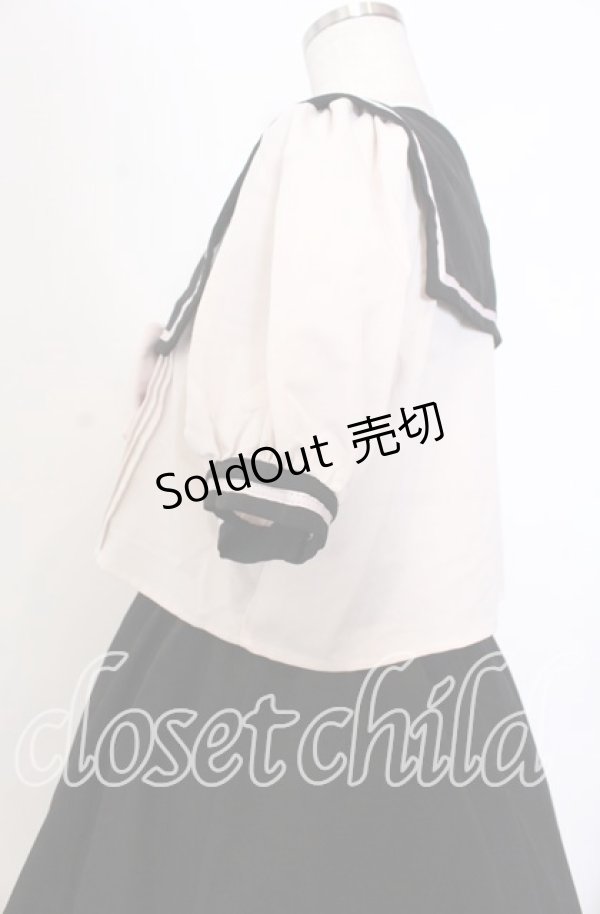 画像2: Amavel / カラフルセットアップ風セーラーワンピース  クロ×ピンク O-25-11-28-042-CA-OP-OW-ZT502 (2)