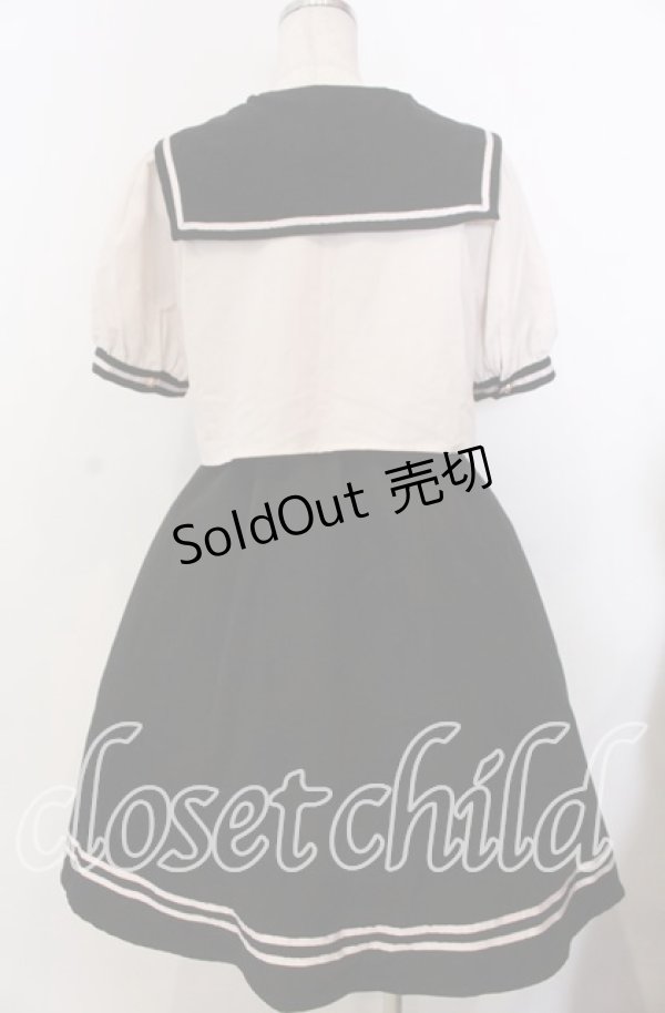 画像3: Amavel / カラフルセットアップ風セーラーワンピース  クロ×ピンク O-25-11-28-042-CA-OP-OW-ZT502 (3)