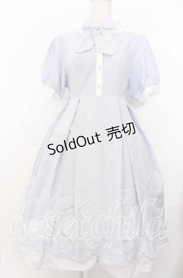 画像1: Amavel / Diner Girlワンピース F サックス O-25-11-28-044-CA-OP-OW-OS (1)